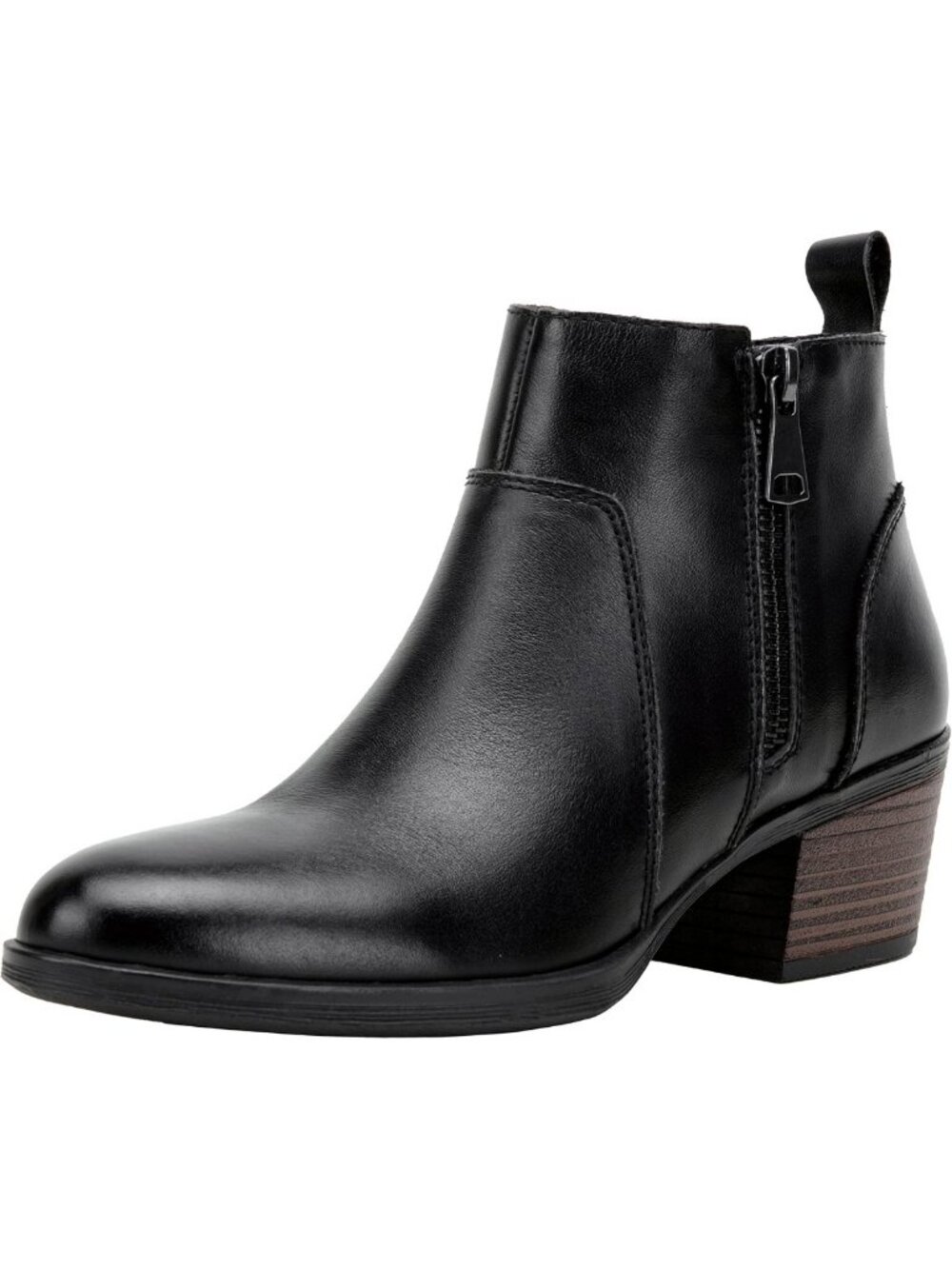 Stylish Women's Genuine Leather Low Heel Ankle Boots | Trendy Short Booties